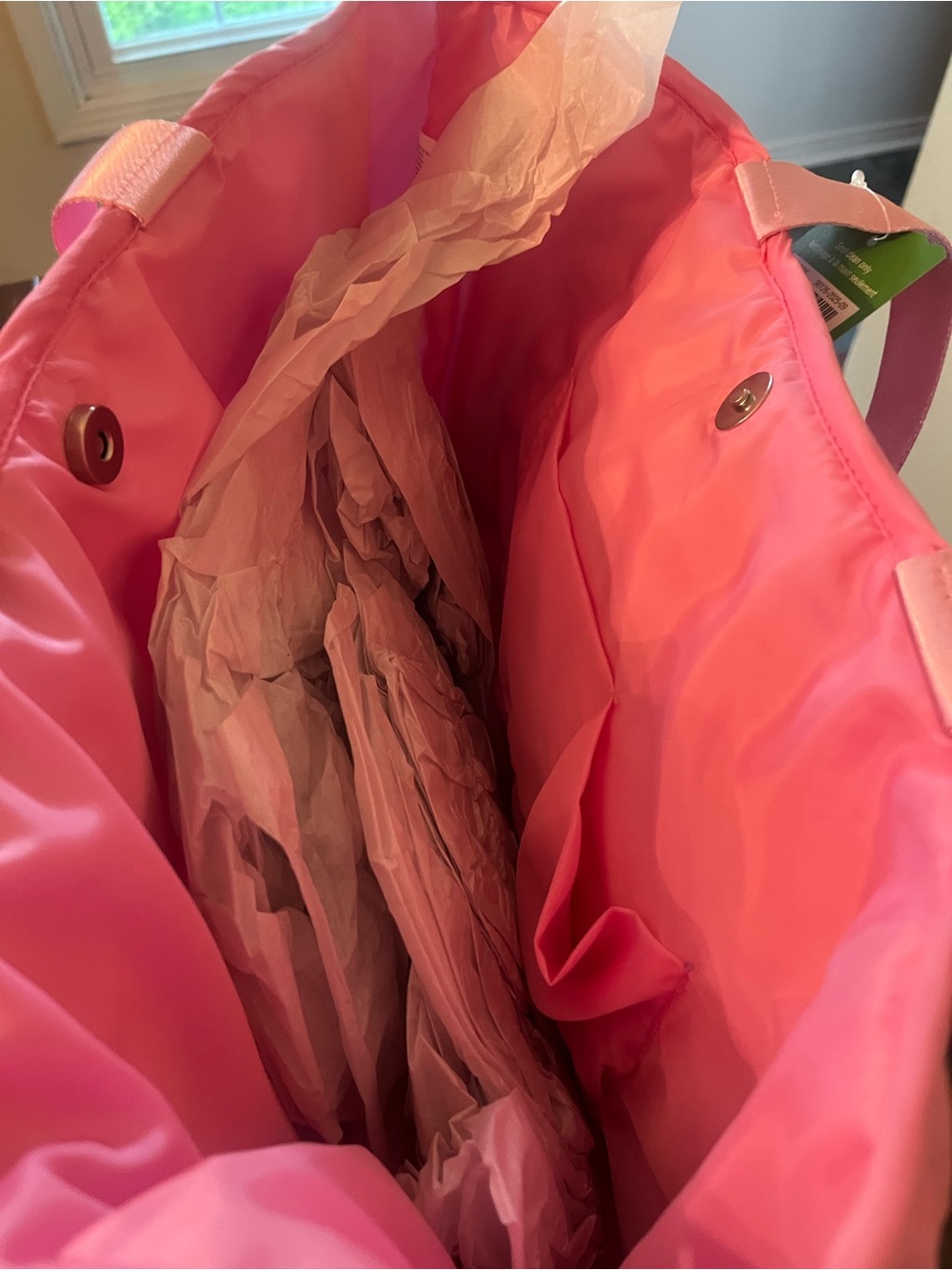 Ashland Pink Quilted Nylon Tote Bag